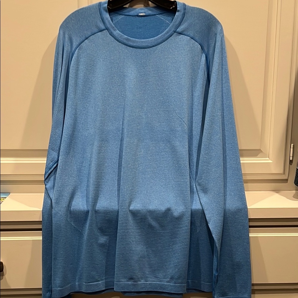 Lululemon Athletica Blue Long Sleeve Performance Tee